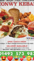 Conwy Kebab, Burger And Pizza House food