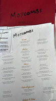 Motcombs - Restaurant menu