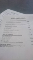 Paviljoen Meerzicht menu