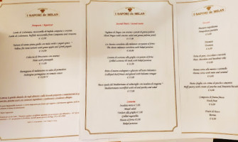 I Sapori De Milan menu