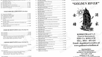 Chinees Indisch Golden River menu