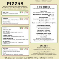 The Pizza Spot menu