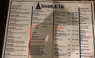 Angola '76 menu