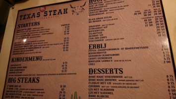 Texas Steak Sneek menu