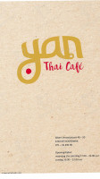 Yan Thai Cuisine menu