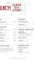 Slager Aan De Schans menu