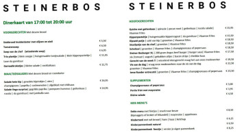 Brasserie Steinerbos menu
