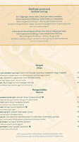 Brasserie Sublime menu