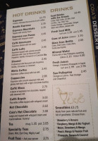 Coias Cafe menu