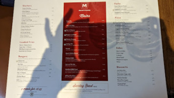 Montford House menu