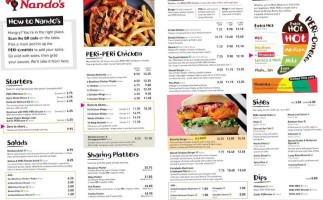 Stirling Beefeater menu