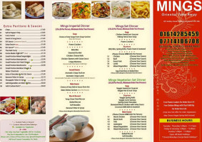 Mings Oriental Chinese Takeaway food