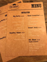 Big Betty menu