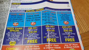 Pizza Rama menu