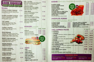 Grill Express menu