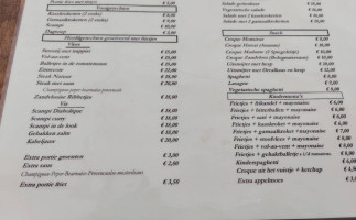De Zandvlooi menu