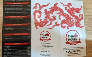 ThaÏ Moury menu