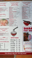 Dara Thai Mat menu