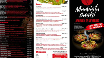 Maabista Sushi Kalmthout menu
