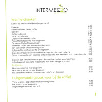 Intermezzo Eetcafe menu