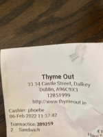 Thyme Out food