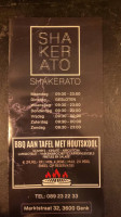 Shakerato menu