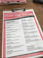 Paradise Crepe menu