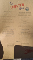 The Lobster Shed menu