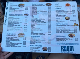 Roem Eetcafe Amsterdam menu