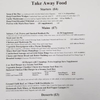 Cumberland Inn menu