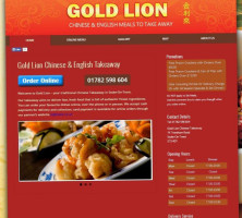 Gold Lion Chinese And English Takeaway food