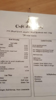Cafe De Paris menu