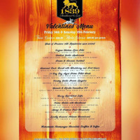 The Golden Lion menu