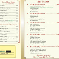 Long Hua Chinese Take Away menu