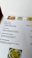 Phaya Thai menu