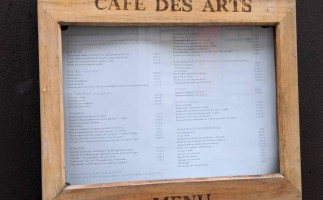 Café Des Arts menu