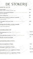 De Stokerij menu