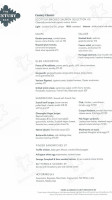 The Dormy Clubhouse menu