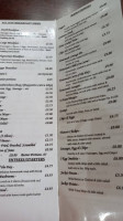 Albion Inn menu
