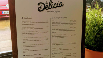 La Delicia menu