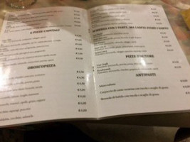 Pizzeria Fantasy menu