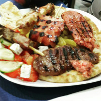 Greek Souflaki food