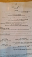 The Barrington Boar menu