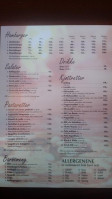 Napolitana menu