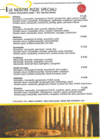 La Capannina menu