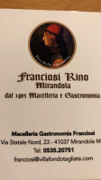 Macelleria E Gastronomia Franciosi Rino menu