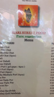 Hari Street Food Derby menu
