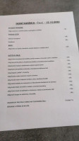 Restaurace Jindice menu