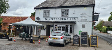 The Winterbourne Arms outside