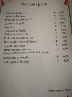 Trattoria San Nicola menu